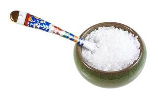 ceramic salt cellar with spoon with Sea Salt photo