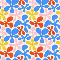 Seamless bright summer abstract pattern in the form of blots. vector