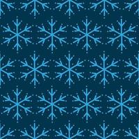 Winter seamless pattern with snowflakes. vector