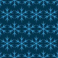 Winter seamless pattern with snowflakes. vector