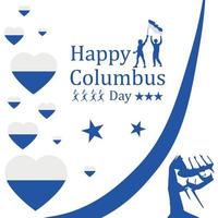 Happy columbus day freedom illustration vector