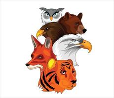 predators animals vector illustration for logo and t -shirt