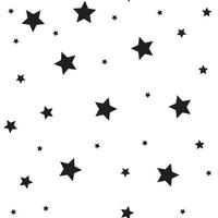 patrón sin costuras de iconos de estrellas. cielo estrellado. espacio de textura de fondo con estrellas. vector