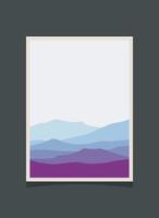 Abstract mountain painting, Abstract background, Premium Vector