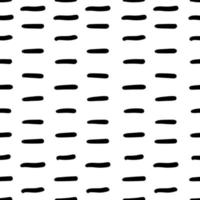 Simple hand drawn geometric pattern. Abstract lines, stripes in black and white. vector
