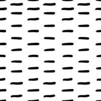 Simple hand drawn geometric pattern. Abstract lines, stripes in black and white. vector