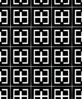 Textil de adorno de patrones sin fisuras rítmicos en blanco y negro vector