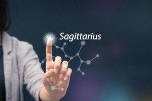 Sagittarius horoscope symbol. photo