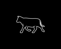 cow outline vector silhouette