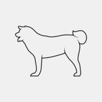 dog outline vector silhouette