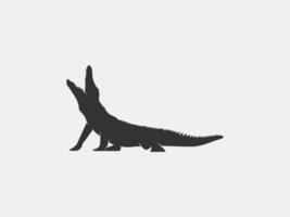 crocodile vector silhouette