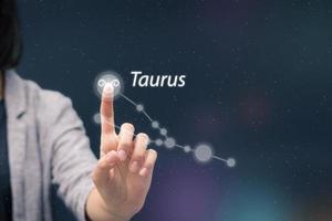 Taurus horoscope symbol. photo