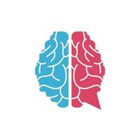 Brain chat vector logo template. Brain Consult logo design concept.