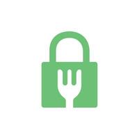 Food security vector logo design template. Food safety icon design.