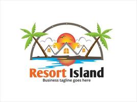 Resort Island Logo vector