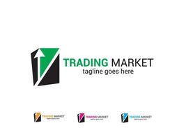 logotipo del mercado comercial vector