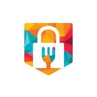 Food security vector logo design template. Food safety icon design.