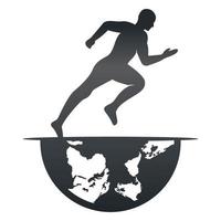 Running and Marathon Logo Vector Design. Running man vector symbol.