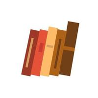 A stack of books in a simple style. vector