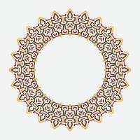 round or circular decorative pattern for design framework and banner. circle frame. classic frame. retro or vintage frame vector