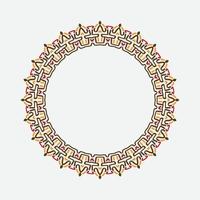 round or circular decorative pattern for design framework and banner. circle frame. classic frame. retro or vintage frame vector