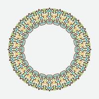 round or circular decorative pattern for design framework and banner. circle frame. classic frame. retro or vintage frame vector