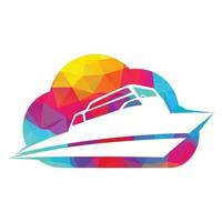 diseño de logotipo de vector de barco de vela. símbolo de icono de velero.