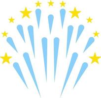 Happy New Year's Colorful Fireworks vector