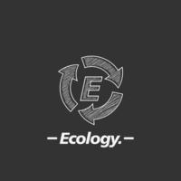 ecología logo vector