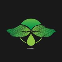 ecología logo vector