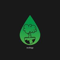 ecología logo vector