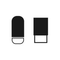 school, eraser, erase, office, rubber, tool, isolated, delete, object, vector