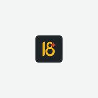 18 icon symbol vector