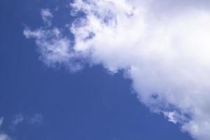 White cloudy Blue Sky natural view photo