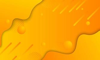 Abstract yellow liquid shape background. Vector illustration.