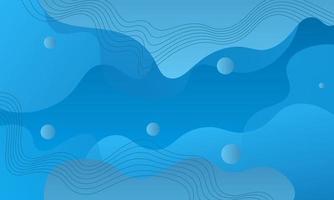 Abstract simple blue fluid background. vector