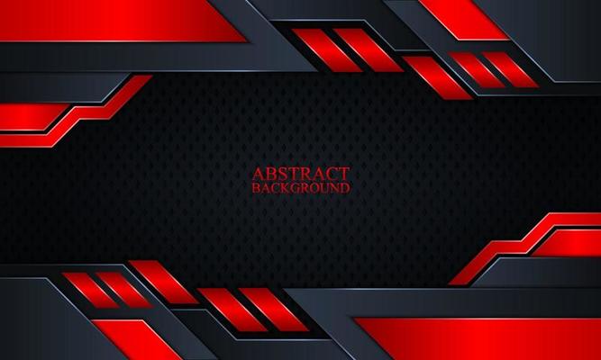 Abstract technology background with dark navy and red glow stripes.