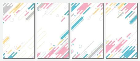 Abstract modern template set background. vector