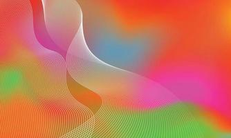 Abstract white wavy on colorful background. vector