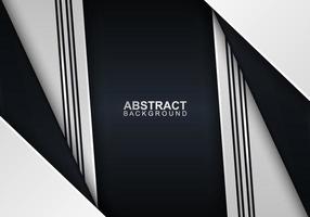 Abstract white and black triangles with lines background. Vector illustration.
