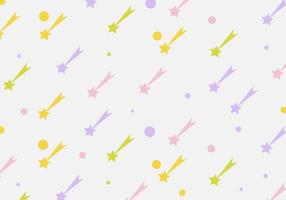 Abstract shooting star seamless pattern background. Vector illustration.