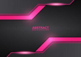 Abstract black and pink modern overlapping layer background. Vector illustration.