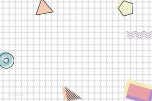 flat dashed grid geometric memphis background vector