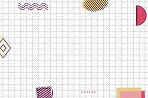 flat dashed grid geometric memphis background vector