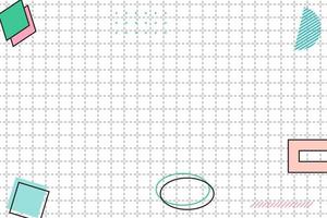 flat dashed grid geometric memphis background vector