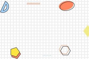 fondo de memphis geométrico de cuadrícula negra punteada plana dahed vector