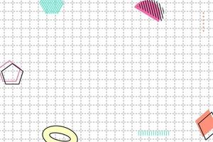 flat dashed grid geometric memphis background vector