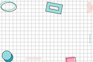 flat dashed grid geometric memphis background vector