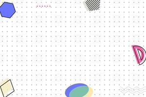 flat dotted grid geometric memphis background vector