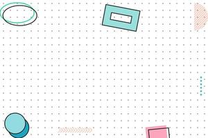 flat dotted grid geometric memphis background vector